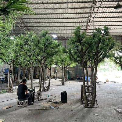 Custom Artificial Dragon Blood Tree Fiberglass Eco-Friendly Durable Indoor Lobby Shopping Mall Landscape Decor Tree