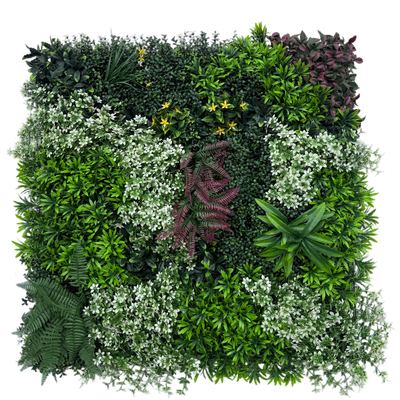 100x100cm Modern Design Eco-Friendly UV Resistant Plastic Artificial Grass Wall Topiary Garden Backyard Living Room Offi