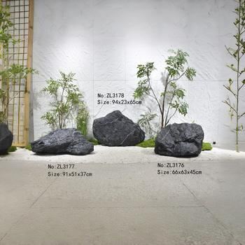 High-end Resin Artificial Rock Garden Ornaments Mountain Stone Waterproof Easy Install Indoor/Outdoor Hotel Commercial A