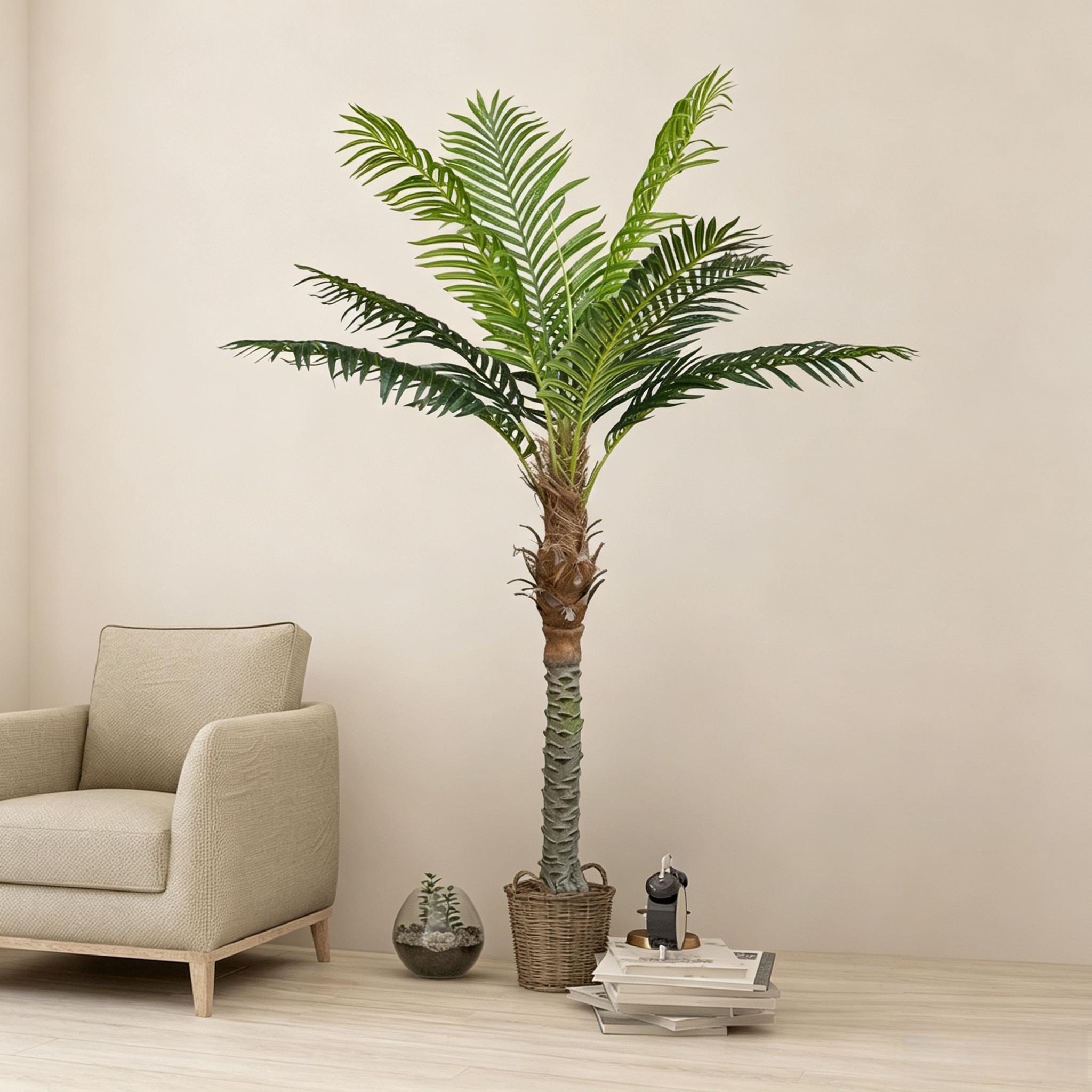 Commercial Grade Plastic Coconut Tree Eco-Friendly Durable Structural Integrity Palm Landscaping Window Display Home Int