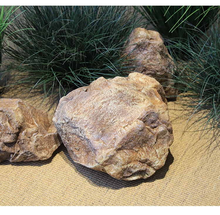 Wholesale Lightweight Foam Resin PU Artificial Floating Stone Faux Rock for Indoor Garden Landscape Zen Greenery Decor